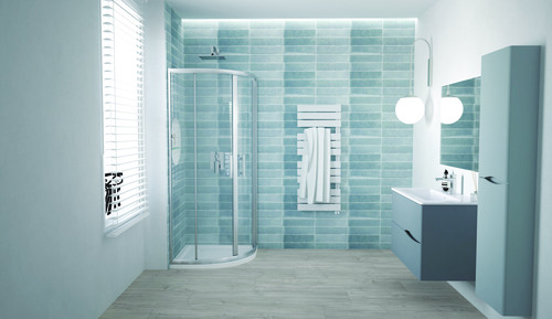 Paroi de douche quart de cercle enlok 90cm - ELMER